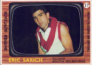 1967 Scanlens VFL #17 Eric Sarich Front